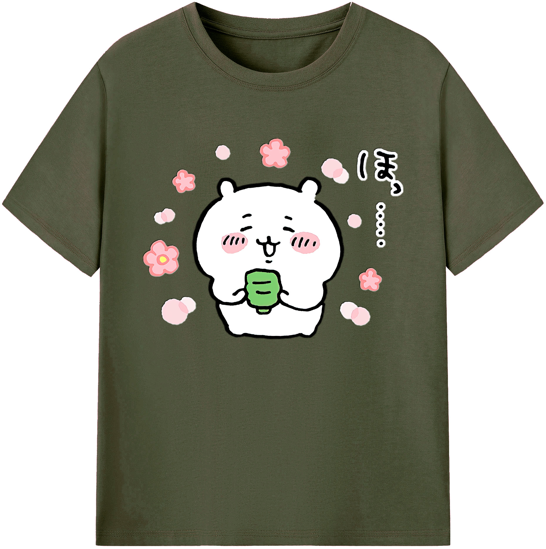 （画像用） ちいかわ ちいかわ Chii-kawa chiikawa 綿100％ メンズ半袖Tシャツ｜肌触りやわらか＆通気性